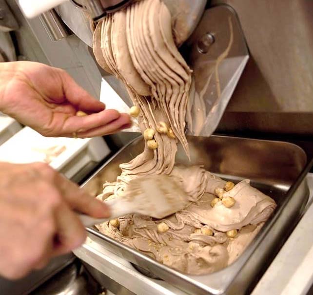 Tour preparazione gelato.